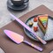 Rainbow Cake Cutting Set, Stainless Steel Cake Knife and Server Set, Cake Pie Cutter Set for Wedding, Birthday, Party